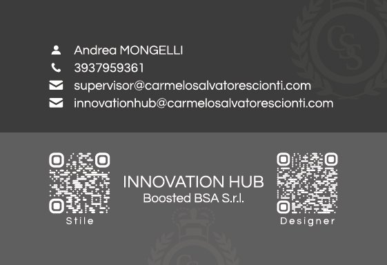 Biglietto da Visita - Andrea Mongelli - Retro